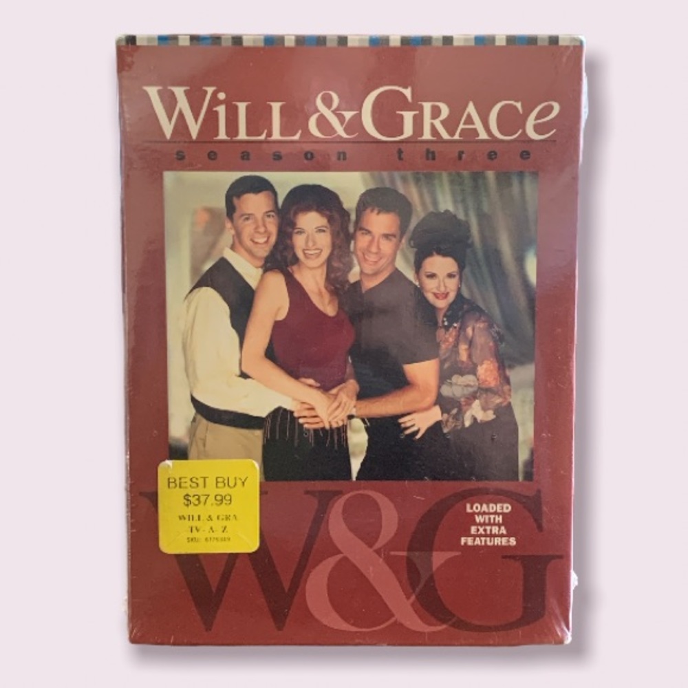 Will & Grace Complete Season Three 3 (DVD, 2004, 4-Disc Set) Brand New Sealed
